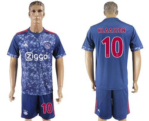 Ajax #10 Klaassen Away Soccer Club Jersey